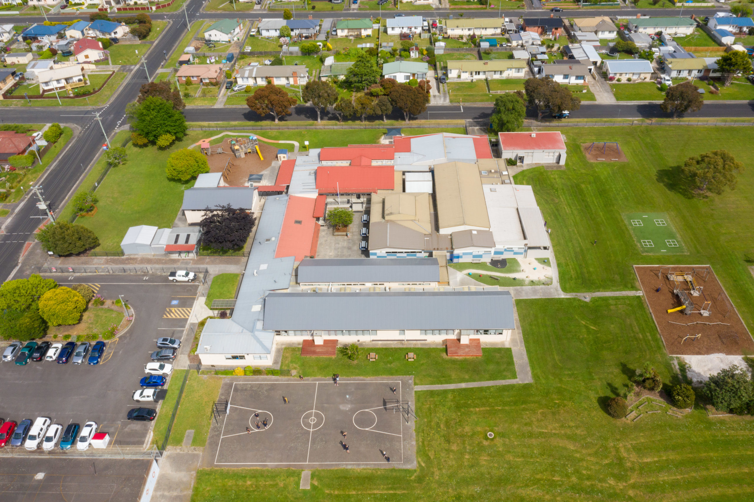 Aerial photo of West Ulverstone Primary School