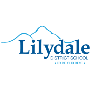 Lilydale District School logo. Includes text 'to be our best'.